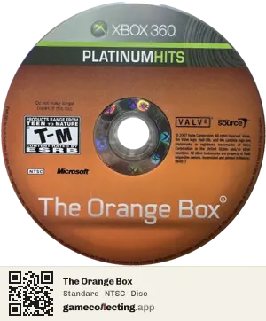 The Orange Box Xbox 360, NTSC disc