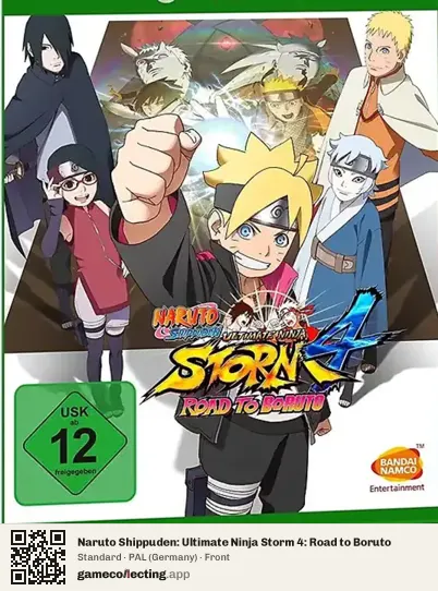 Naruto Shippuden: Ultimate Ninja Storm 4: Road to Boruto Xbox One, Germany box front