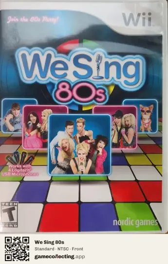 We Sing 80s Nintendo Wii, NTSC box front