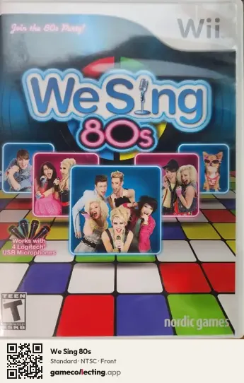 We Sing 80s Nintendo Wii, NTSC box front