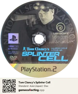 Tom Clancy's Splinter Cell PlayStation 2, Asia disc