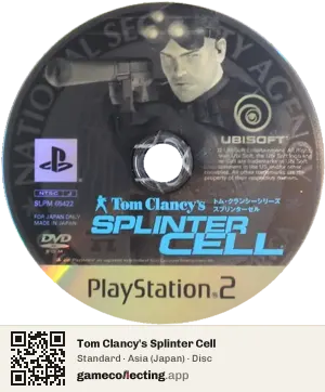 Tom Clancy's Splinter Cell PlayStation 2, Asia disc
