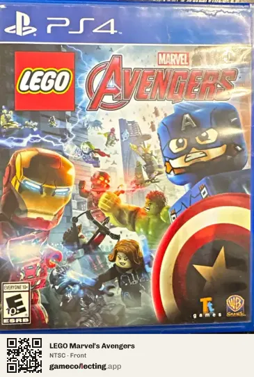 LEGO Marvel's Avengers PlayStation 4, NTSC box front
