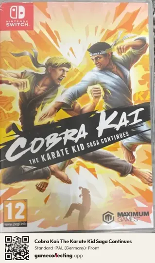 Cobra Kai: The Karate Kid Saga Continues Nintendo Switch, Germany box front