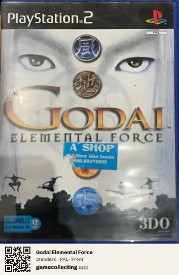 Godai Elemental Force PlayStation 2, PAL box front