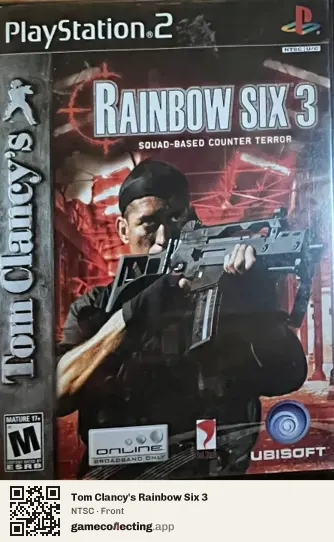 Tom Clancy's Rainbow Six 3 PlayStation 2, NTSC box front