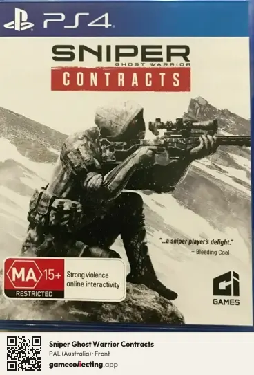 Sniper Ghost Warrior Contracts PlayStation 4, Australia box front
