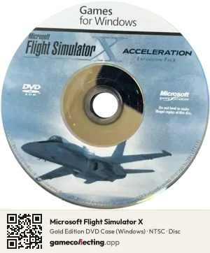 Microsoft Flight Simulator X Computer, NTSC disc