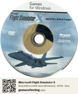 Microsoft Flight Simulator X Computer, NTSC disc