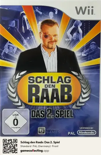 Schlag den Raab: Das 2. Spiel Nintendo Wii, Germany box front