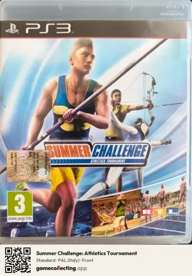 Summer Challenge: Athletics Tournament PlayStation 3, Italy box front