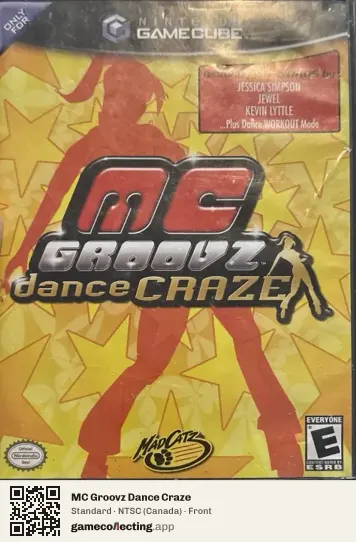 MC Groovz Dance Craze Nintendo GameCube, Canada box front