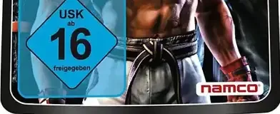 Tekken 6, the USK square on its front