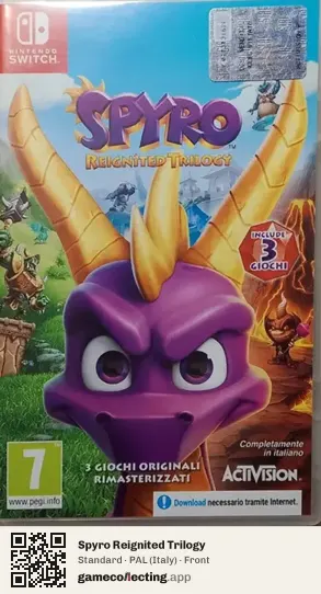 Spyro Reignited Trilogy Nintendo Switch, Italy box front