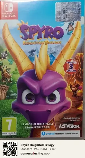 Spyro Reignited Trilogy Nintendo Switch, Italy box front