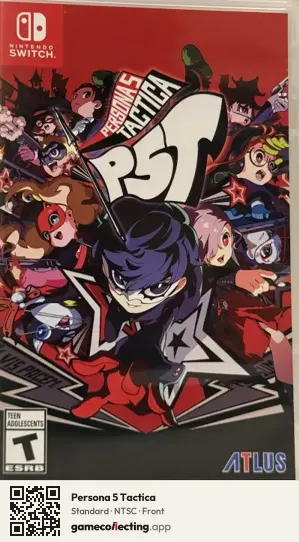 Persona 5 Tactica Nintendo Switch, NTSC box front