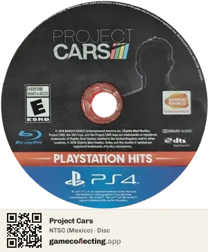 Project Cars PlayStation 4, NTSC disc