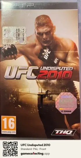UFC Undisputed 2010 PlayStation Portable, PAL box front
