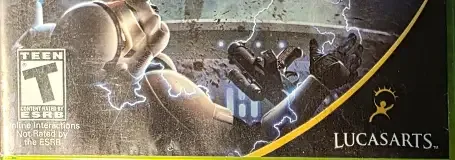 Star Wars: The Force Unleashed, the ESRB box on its front