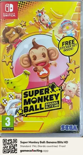 Super Monkey Ball: Banana Blitz HD Nintendo Switch, Nordic countries box front