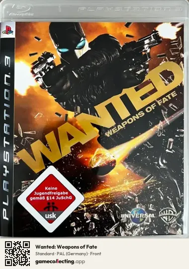 Wanted: Weapons of Fate PlayStation 3, Germany box front