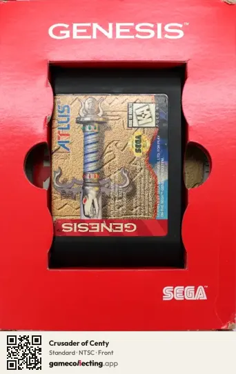 Crusader of Centy Sega Mega Drive / Genesis, NTSC box front