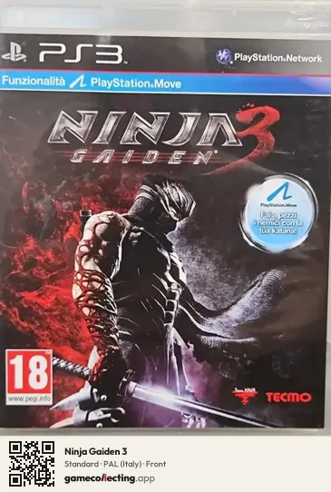 Ninja Gaiden 3 PlayStation 3, Italy box front