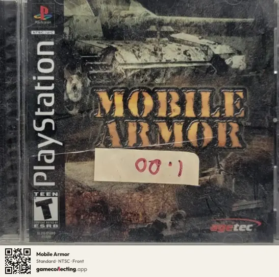 Mobile Armor PlayStation, NTSC box front