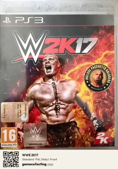 WWE 2K17 PlayStation 3, Italy box front