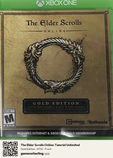 The Elder Scrolls Online: Tamriel Unlimited Xbox One, NTSC box front