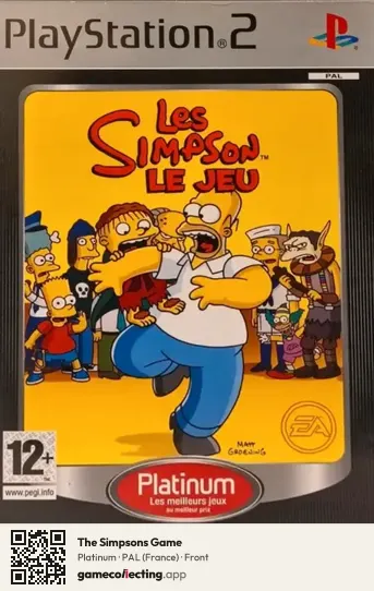 The Simpsons Game PlayStation 2, France box front