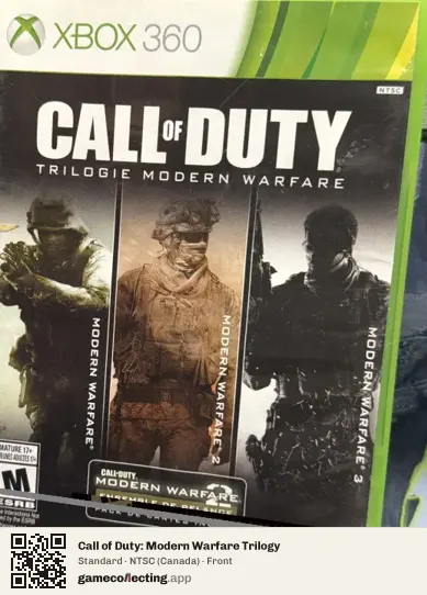 Call of Duty: Modern Warfare Trilogy Xbox 360, Canada box front