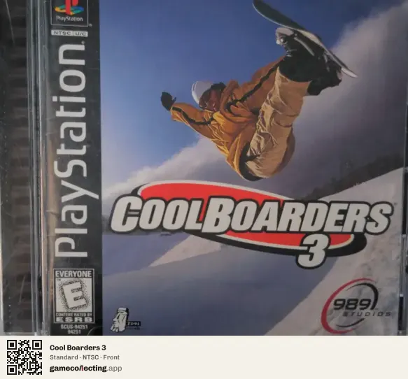 Cool Boarders 3 PlayStation, NTSC box front