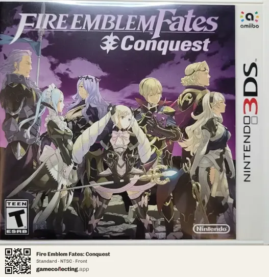Fire Emblem Fates: Conquest Nintendo 3DS, NTSC box front