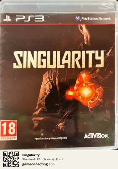 Singularity PlayStation 3, France box front