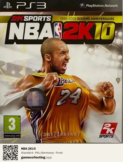 NBA 2K10 PlayStation 3, Germany box front