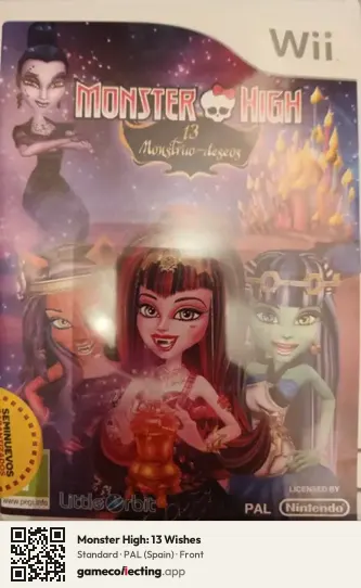 Monster High: 13 Wishes Nintendo Wii, Spain box front