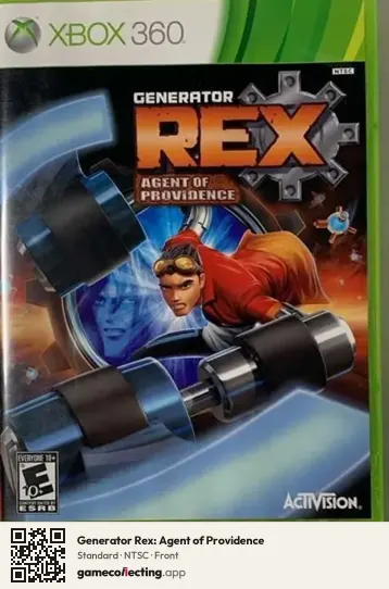 Generator Rex: Agent of Providence Xbox 360, NTSC box front
