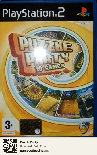 Puzzle Party PlayStation 2, PAL box front