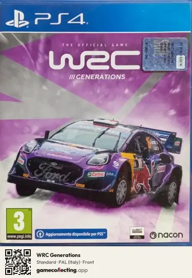 WRC Generations PlayStation 4, Italy box front