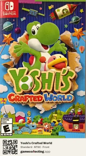Yoshi's Crafted World Nintendo Switch, NTSC box front