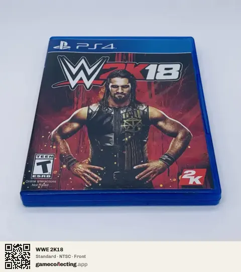 WWE 2K18 PlayStation 4, NTSC box front