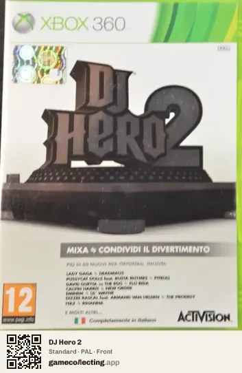 DJ Hero 2 Xbox 360, PAL box front