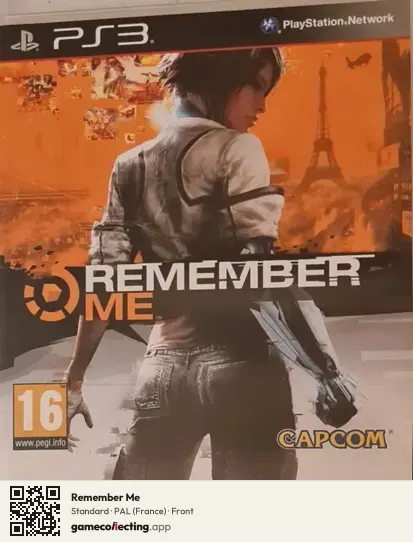 Remember Me PlayStation 3, France box front