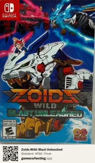 Zoids Wild: Blast Unleashed Nintendo Switch, NTSC box front