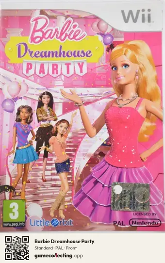 Barbie Dreamhouse Party Nintendo Wii, PAL box front