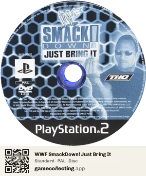 WWF SmackDown! Just Bring It PlayStation 2, PAL disc
