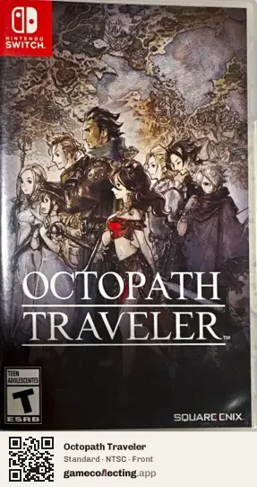 Octopath Traveler Nintendo Switch, NTSC box front