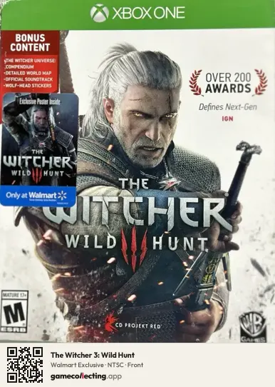 The Witcher 3: Wild Hunt Xbox One, NTSC box front