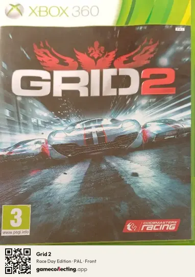 Grid 2 Xbox 360, PAL box front